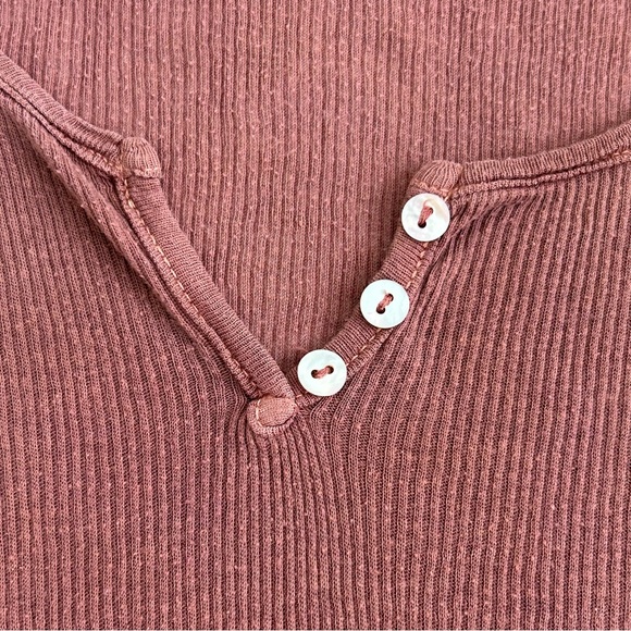 Michael Stars Dark Brown Short Sleeve T-Shirt One Size Fits Most Thin Cotton - Picture 7 of 12